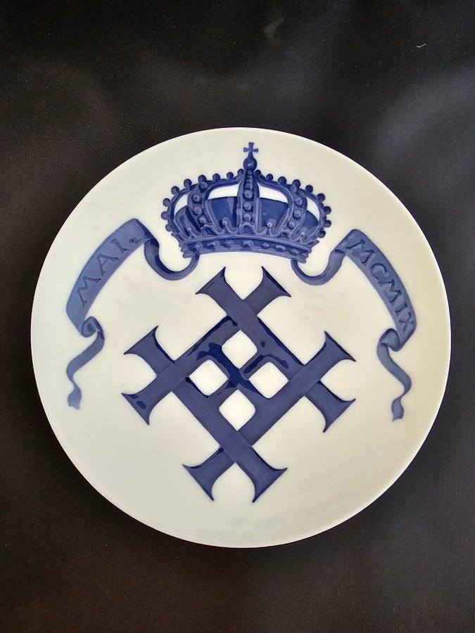 Royal Copenhagen Memorial Plate 1909