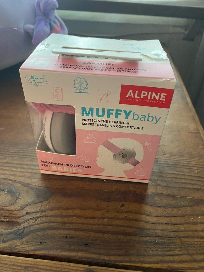 Alpine Muffy Baby Hörselskydd för Spädbarn - Rosa