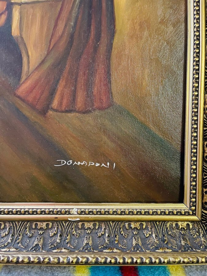 Oljemålning tavla signerat från Donaponi