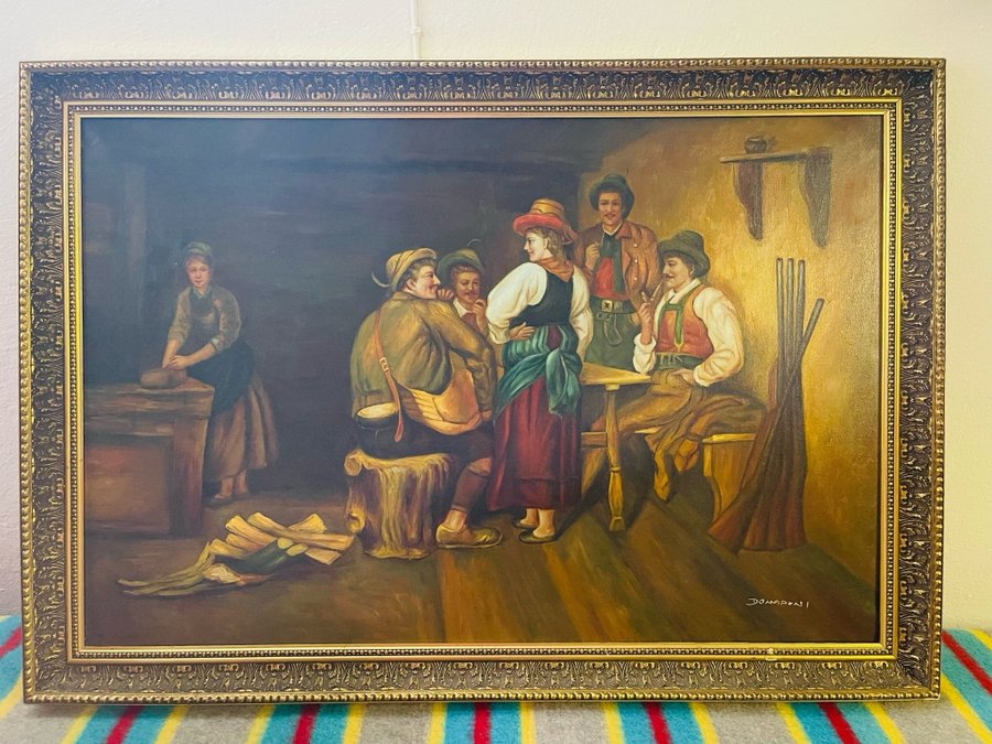 Oljemålning tavla signerat från Donaponi