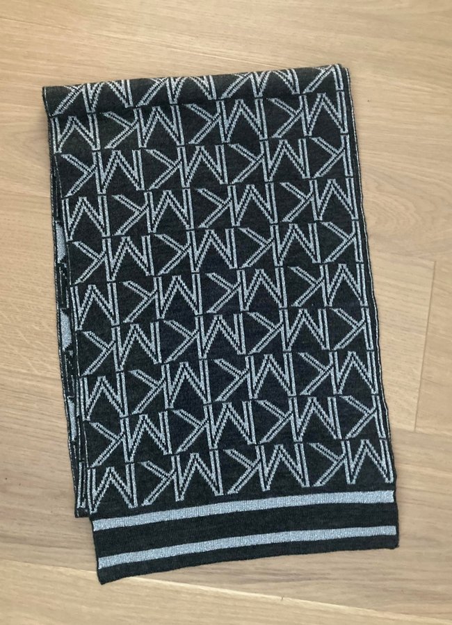 Michael Kors metallic black and silver jet set scarf
