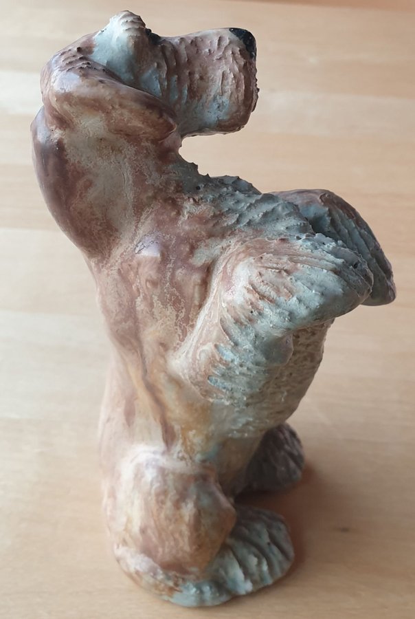 Hund stengods figur skulptur JIE sweden Russel Cesky Terrier