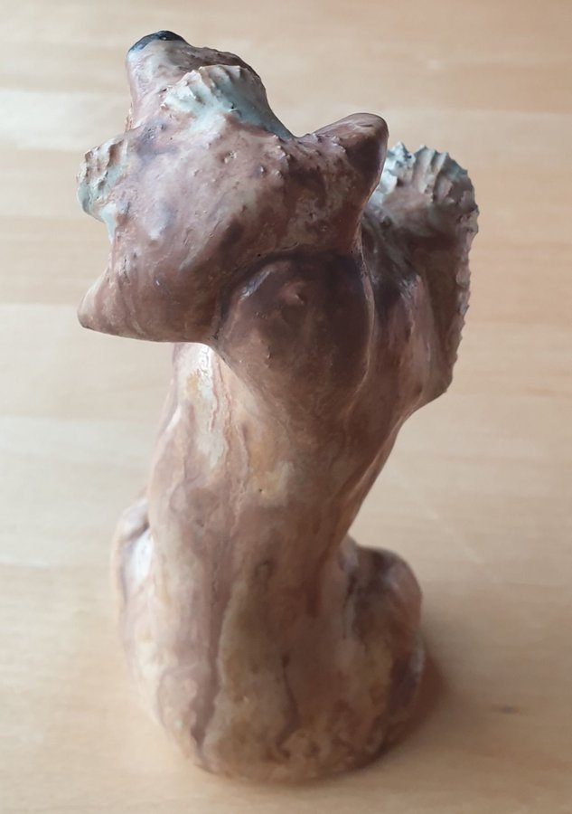 Hund stengods figur skulptur JIE sweden Russel Cesky Terrier