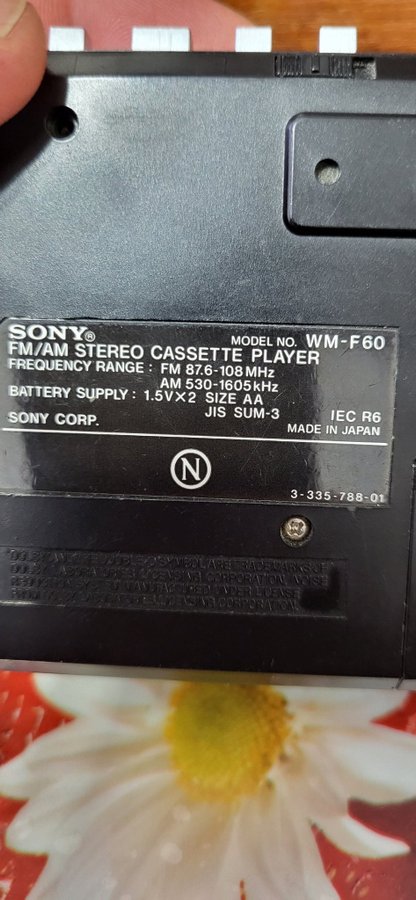 Sony WM-F60 Walkman