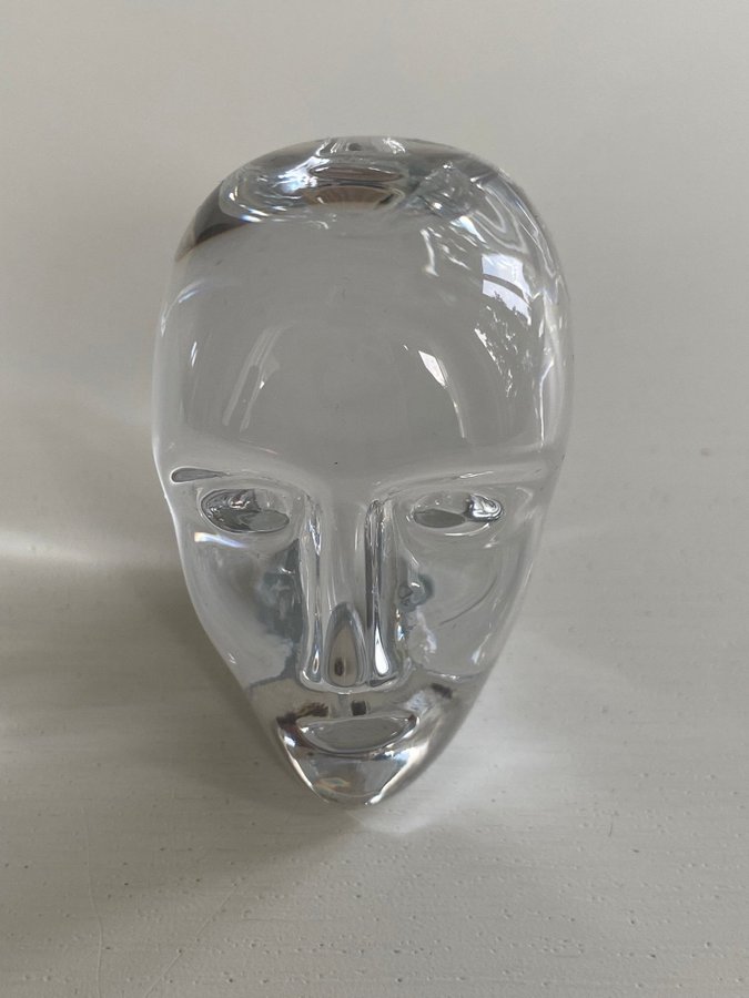 Bertil Vallien glas skulptur ansikte huvud ”Brains” Kosta Boda