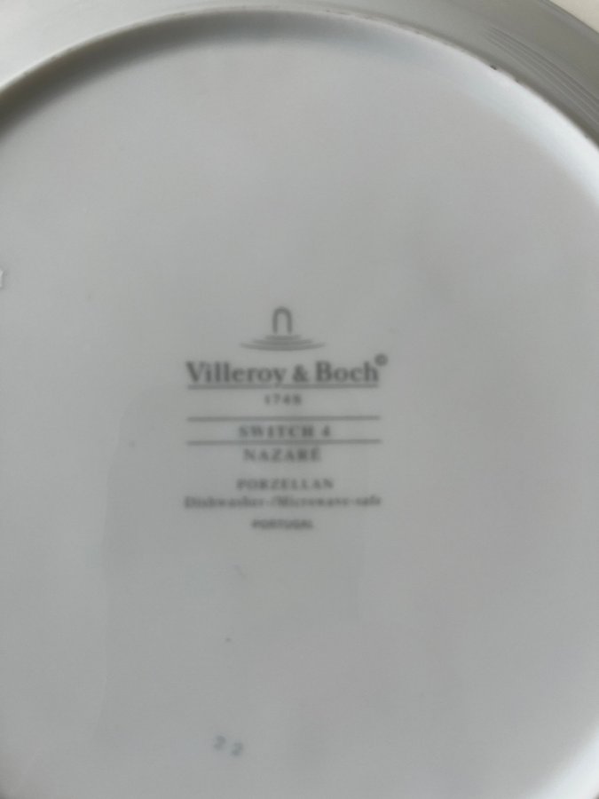 NAZARÉ SWITCH 4 VILLEROY  BOCH 6 ASSIETTER