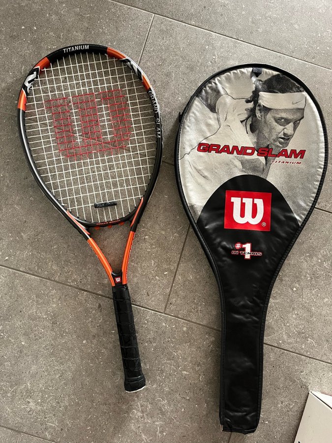 Wilson Grand slam tennis rack titanium tennis tack med fodral