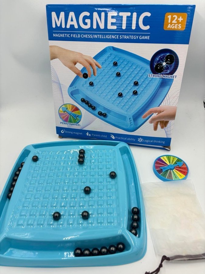 Magnet schackspel med 30 Rocks And Punishment Wheel