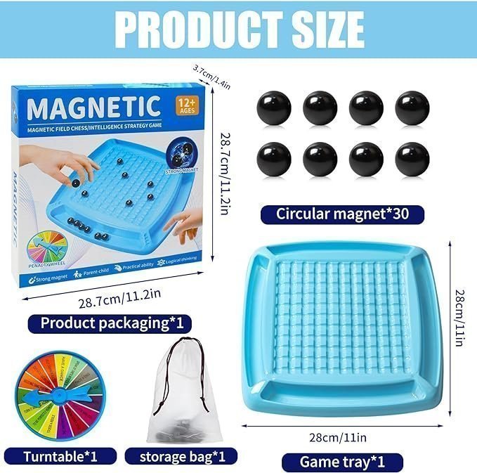 Magnet schackspel med 30 Rocks And Punishment Wheel