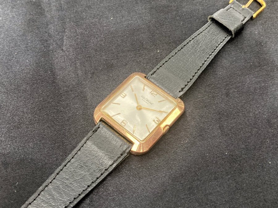 Vintage Cristal Watch square FHF Cal76 men manual wind watch running