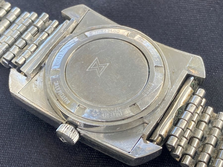 Vintage Edox Lorenz Hydromatic 1000 automatic steel watch 1970s