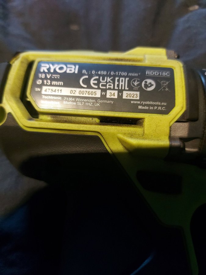 Ryobi RDD18C HP borstlös