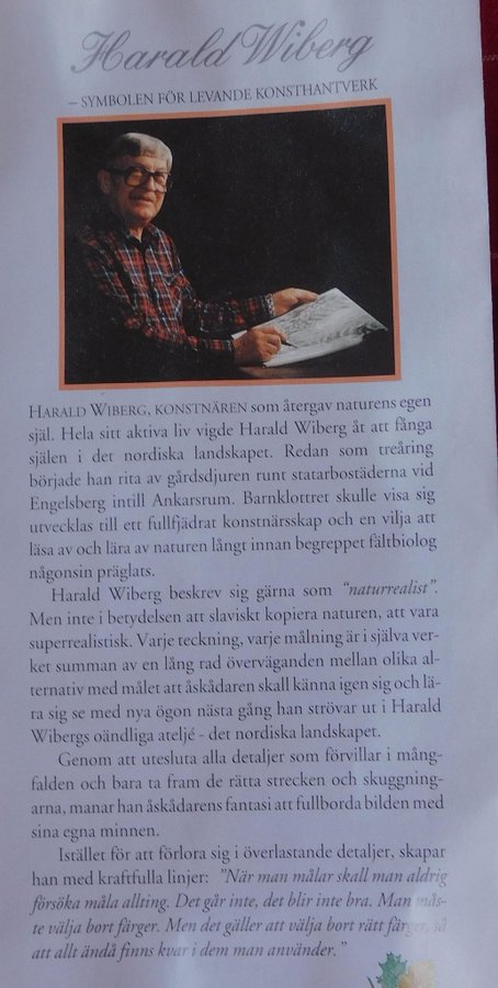 HARALD WIBERG/Guldkroken/ORRE/samlartallrikar/inredning/hem/fåglar/prydnadssaker