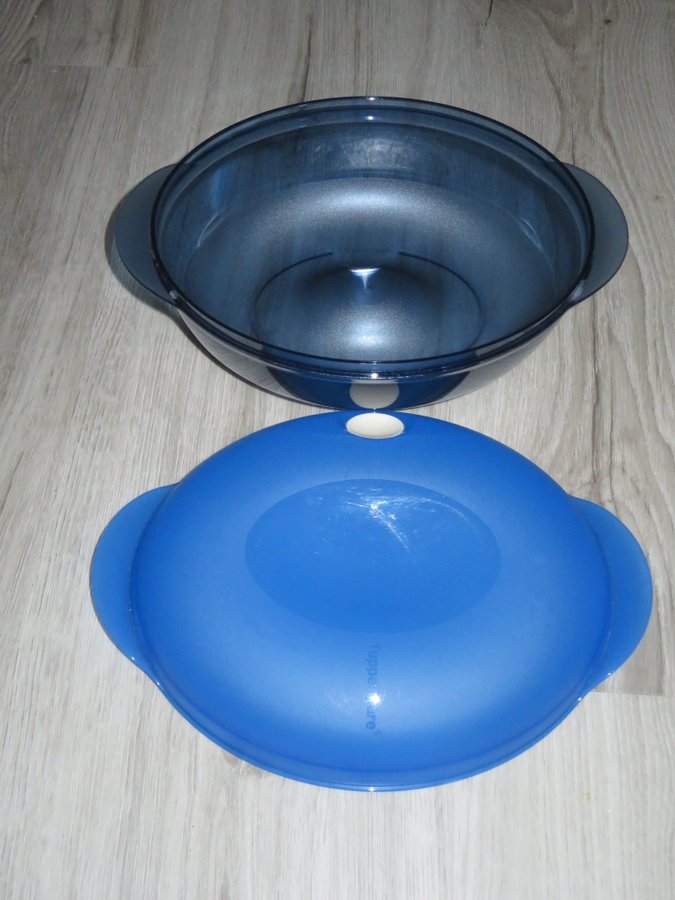 Tupperware ExtraPlus Oval 2 liter toppen för rester från frys till bord NYSKICK!