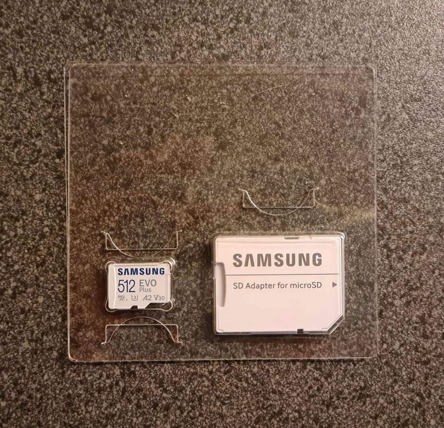 NY! Samsung EVO Plus 512GB MicroSD Minneskort Memory Card 130MB/s [Oanvänt]