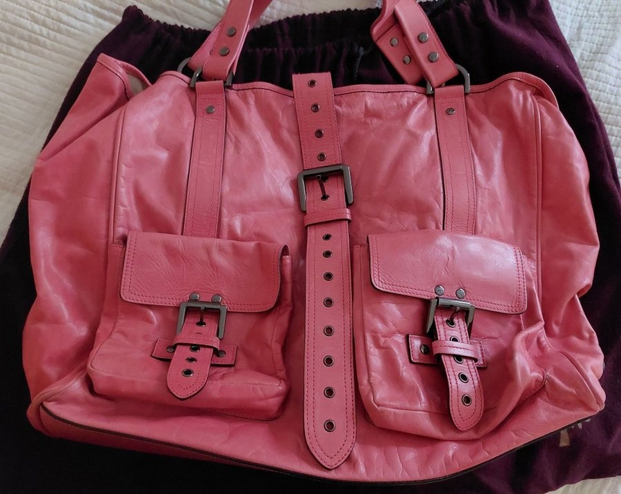 Mulberry Roxanne Tote Lipstick Pink väska