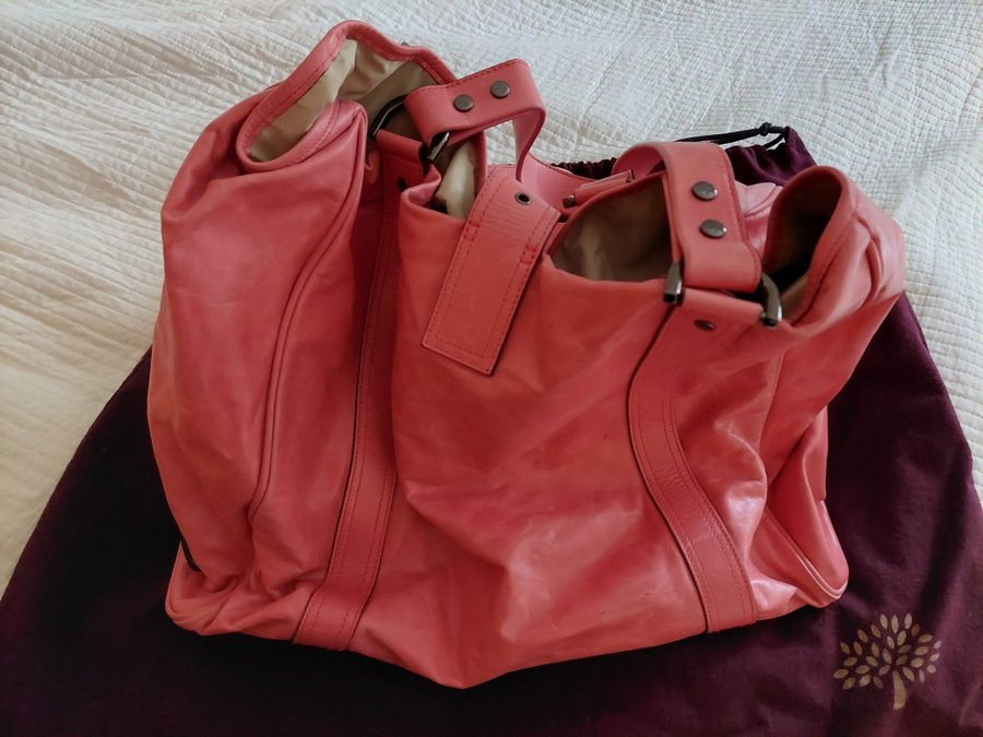 Mulberry Roxanne Tote Lipstick Pink väska