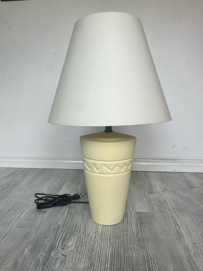 Vintage IKEA lamp keramik lampfot stor bordslampa retro