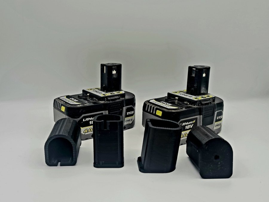 Batterifästen 4-pack passande RYOBI 18v batterier