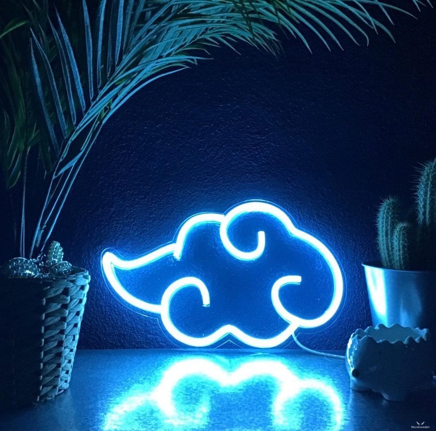 NY Snygg neon LED skylt - Japanskt moln | 35 x 22 cm | USB | Ord pris 349kr