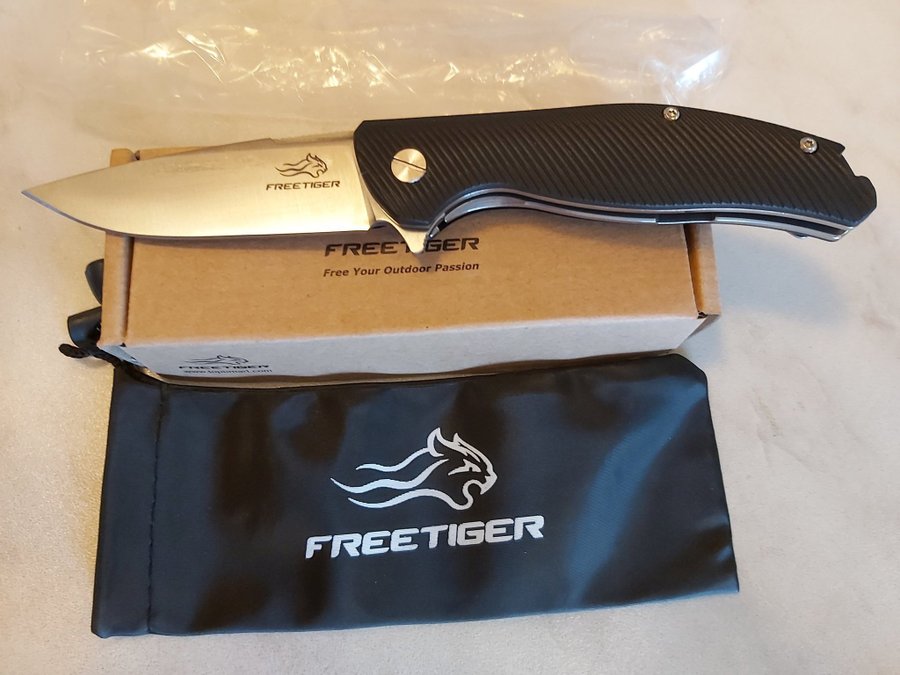 Ny jaktkniv FREE TIGER fiske kniv fällkniv kullager kniv 195 cm