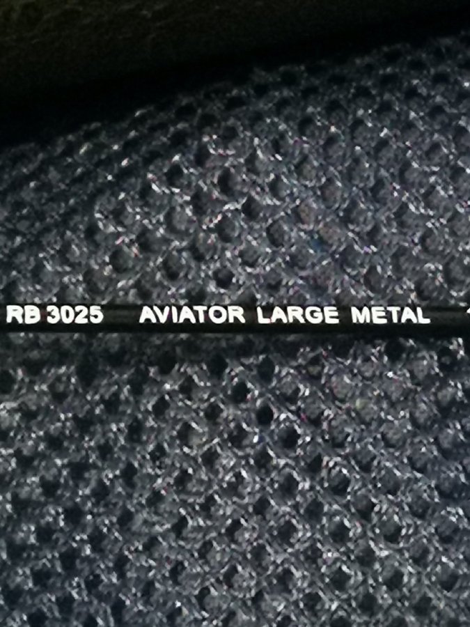 Ray Ban RB 3025/ 58 mm Large Metal svart ram / mörkgrön Lins