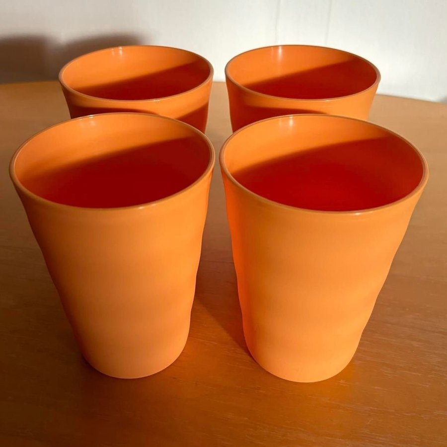 Tupperware Avanti Glas 3dl orange 4st HELT NYA!