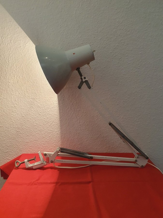 Retro Vintage SKRIVBORDSLAMPA MAXAM Bordslampa Arkitektlampa Industrilampa
