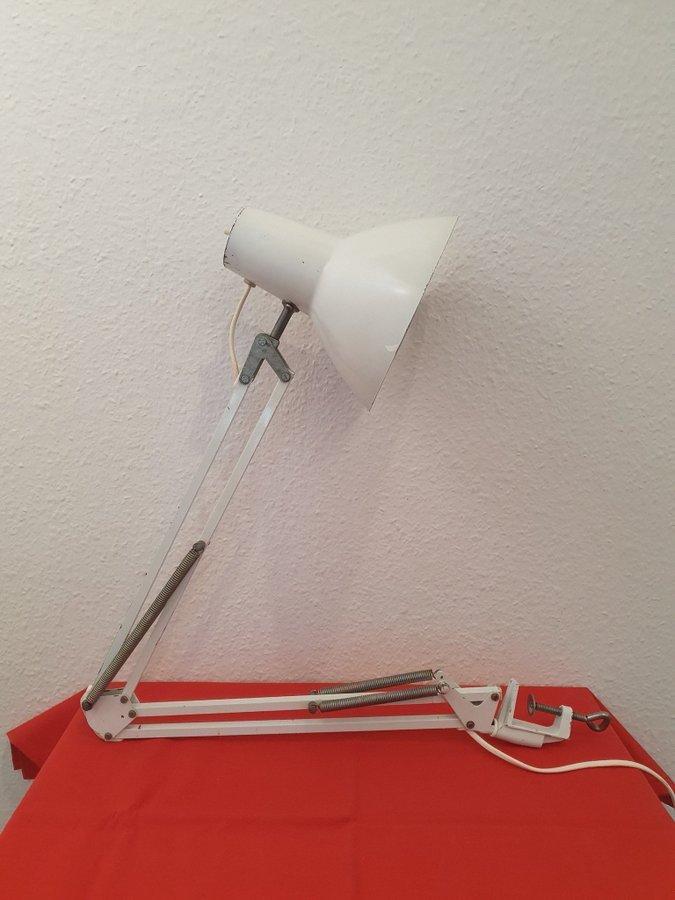 Retro Vintage SKRIVBORDSLAMPA MAXAM Bordslampa Arkitektlampa Industrilampa