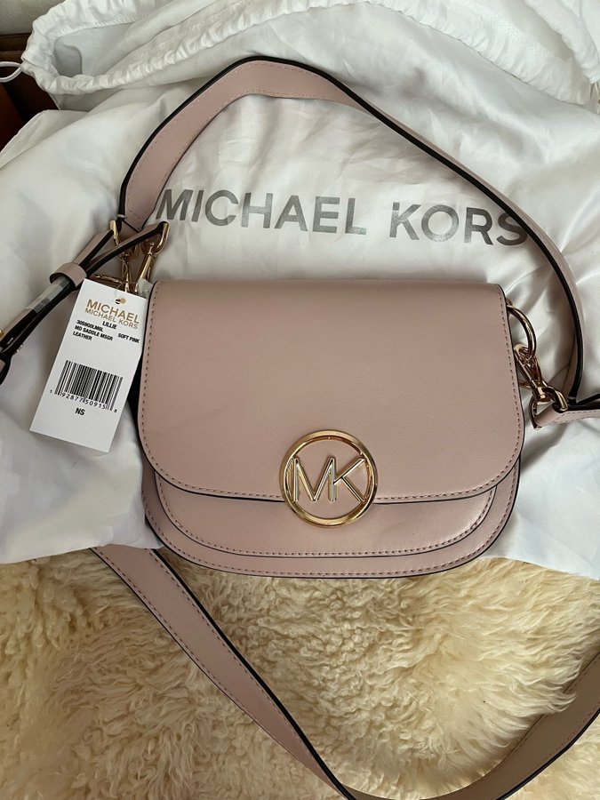 @@ NY MICHAEL KORS SADDLER MESSENGER SKINN Soft pink@@