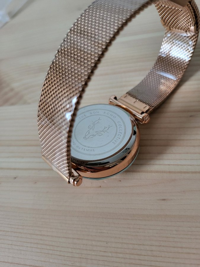 Bon Echo armbandsur rosé guld förgylld utrop 1kr!