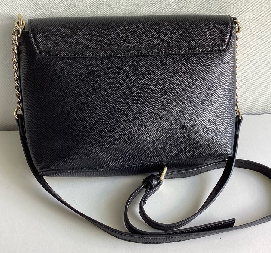 MANGO - Axelremsväska Crossbody Bag - svart - konstläder - OANVÄND