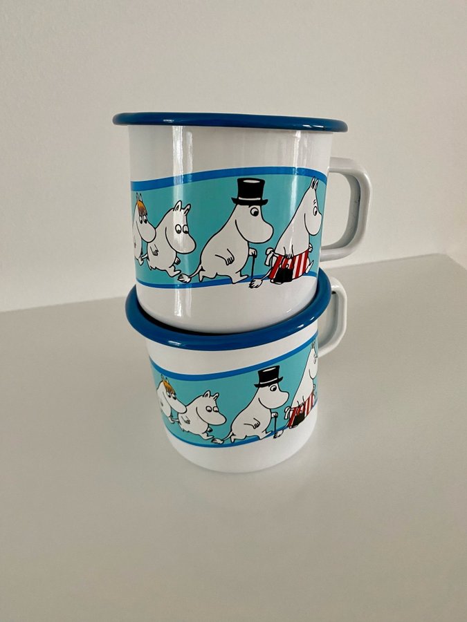 Mumin mugg emalj muurla