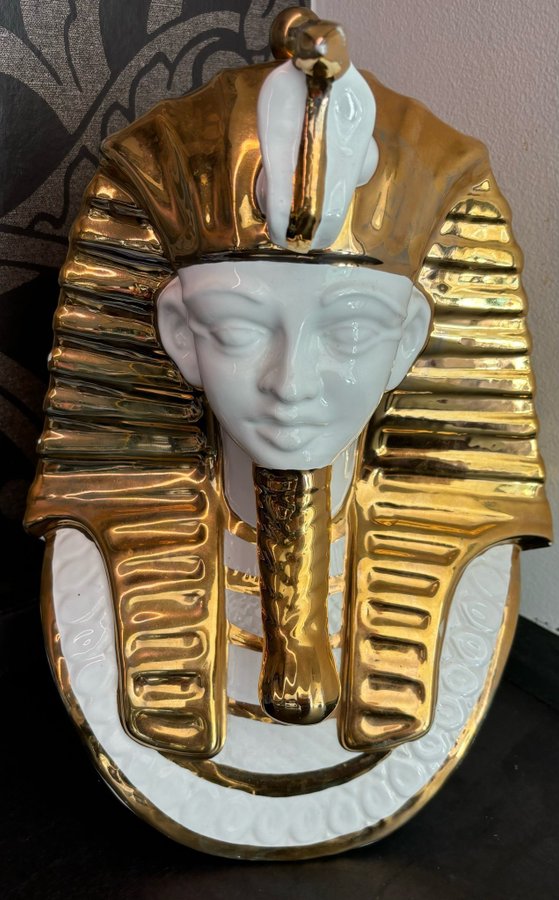 Farao byst av porslin egyptisk figur