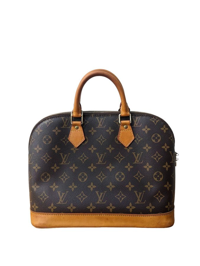 Äkta Vintage Louis Vuitton Monogram Alma Handväska Väska