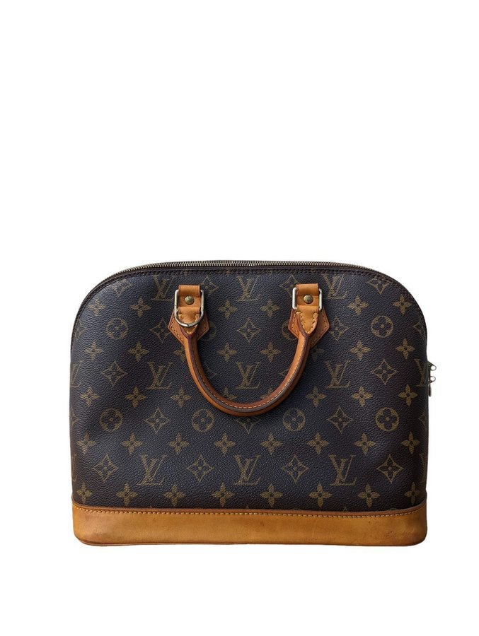 Äkta Vintage Louis Vuitton Monogram Alma Handväska Väska