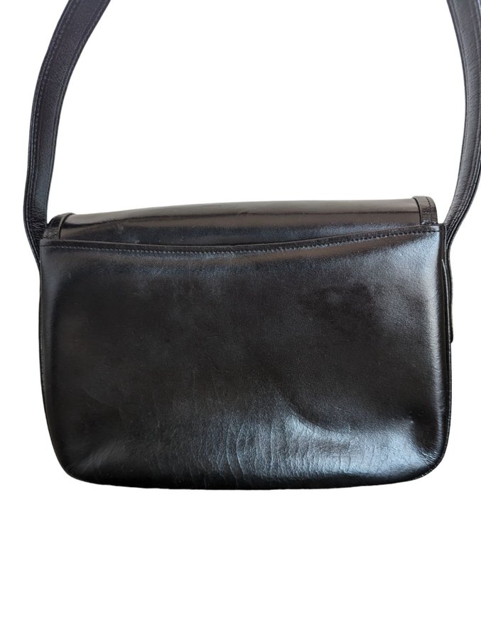 Vintage Celine Horse Carriage Shoulder Bag | Axelremsväska | Svart väska