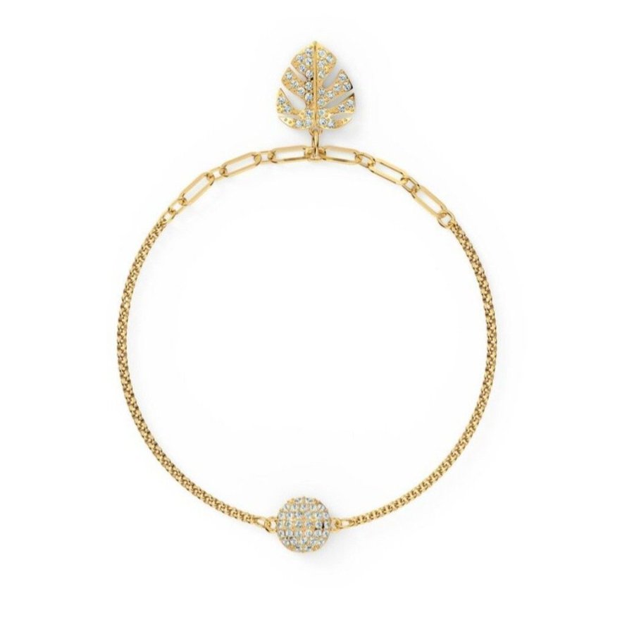 Swarovski armband guldfärgat med kristaller Crystal bracelet gold coloured