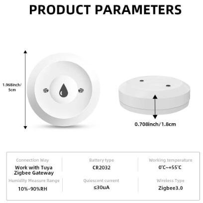 ONENUO Tuya ZigBee WiFi Smart Vattensensor