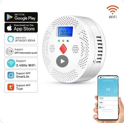 Tuya WiFi Smart kolmonoxiddetektor