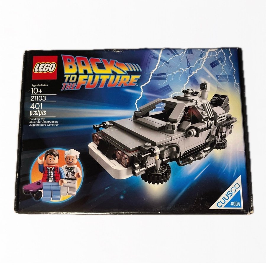 *RARE* *OÖPPNAD* LEGO Back to the Future DeLorean Time Machine 21103