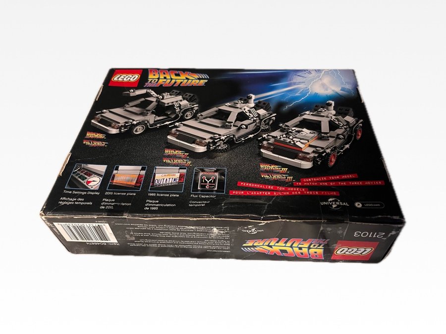 *RARE* *OÖPPNAD* LEGO Back to the Future DeLorean Time Machine 21103