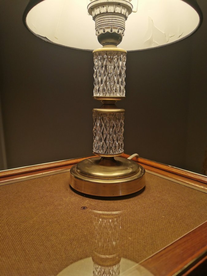 Tyringe konsthantverk~table lamp~1950/1960~