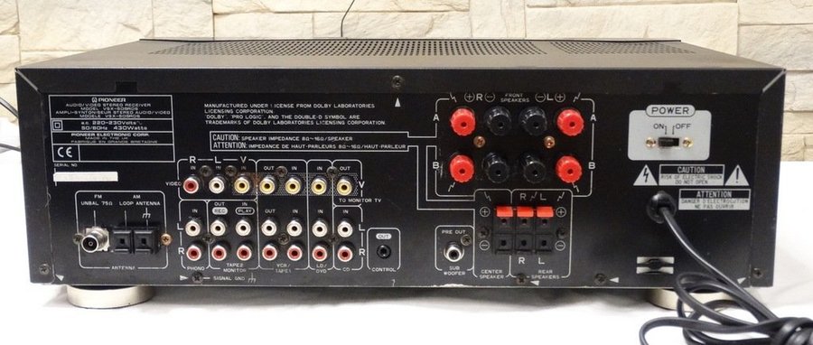 PIONEER VSX-505 RDS MK2 Audio Video Stereo Receiver AM/FM Made in Japan