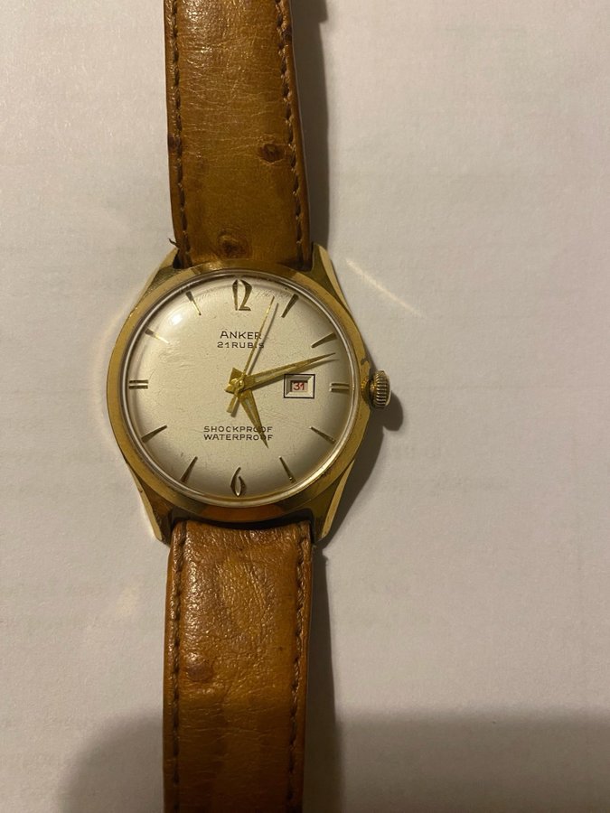 Gold Anker watch 1950's