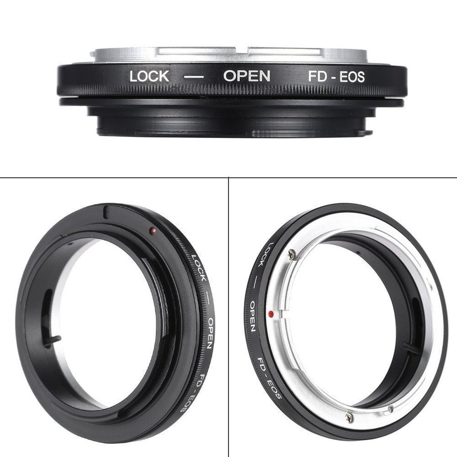 Ny Mount adapter ring FD-EOS inget glas for canon FD-objektiv till EOS EF kamera