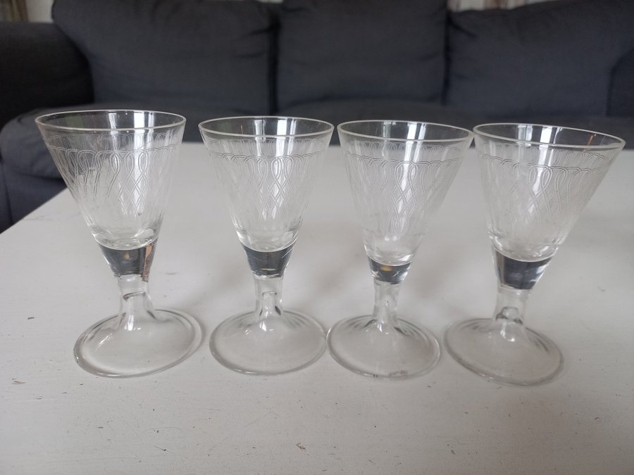 Vintage SNAPSGLAS 10 st blandad lot