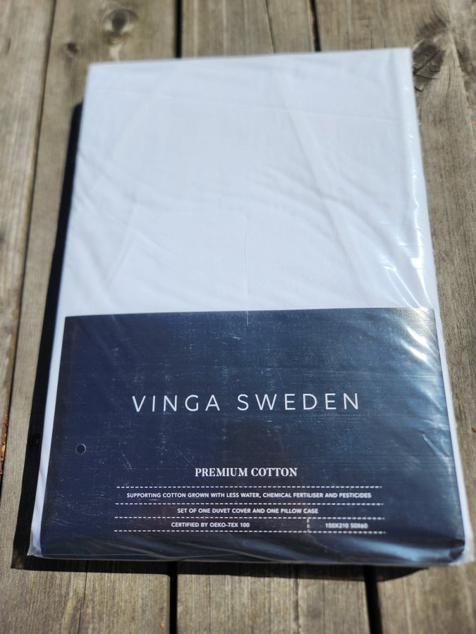 Ett nya påslakanset i premium bomull Vinga of Sweden 150 x210 cm