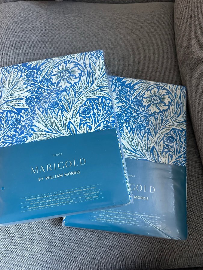 Helt nya påslakan set Marigold by William Morris Vinga home