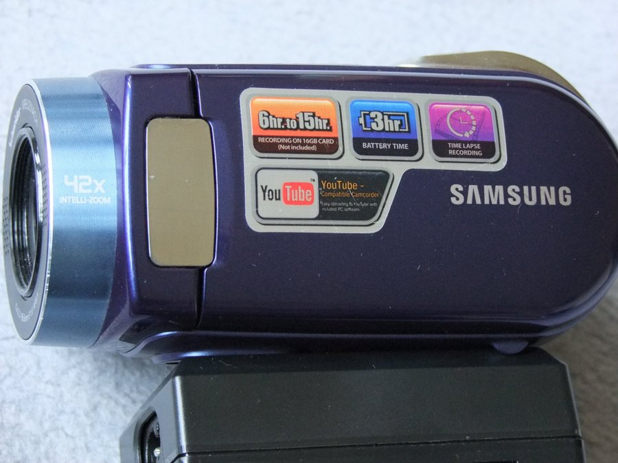 Samsung SMX-F30 V-logg favoriten Camcorder SD/SDHC-Card Slot opt Zoom